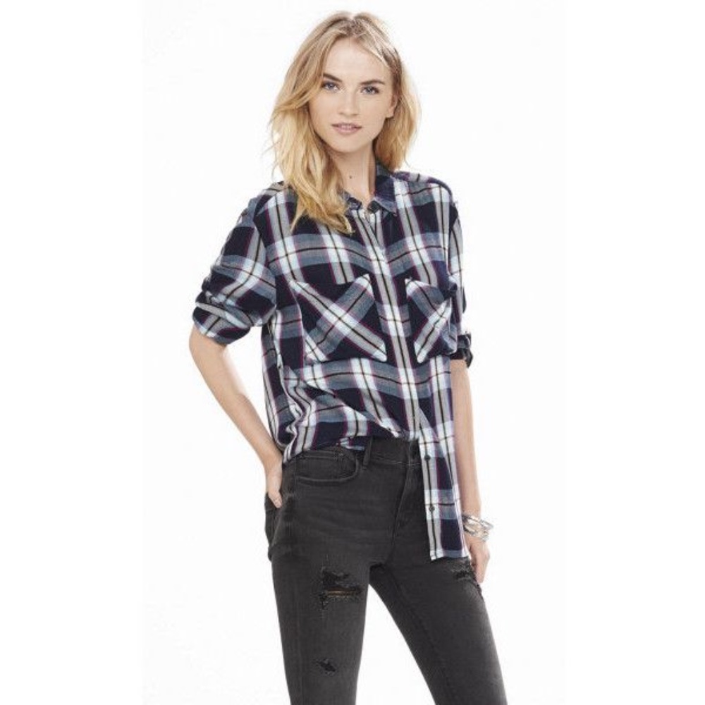 Express Flannel Button Down